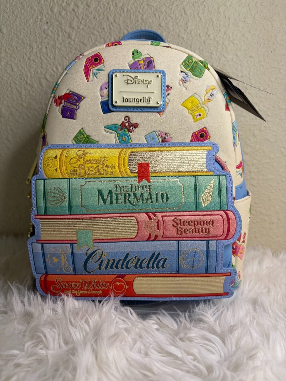 Loungefly Disney Princess Books Characters Classics Mini Backpack NWT